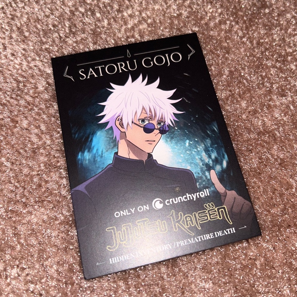 Satoru Gojo Crunchyroll Card